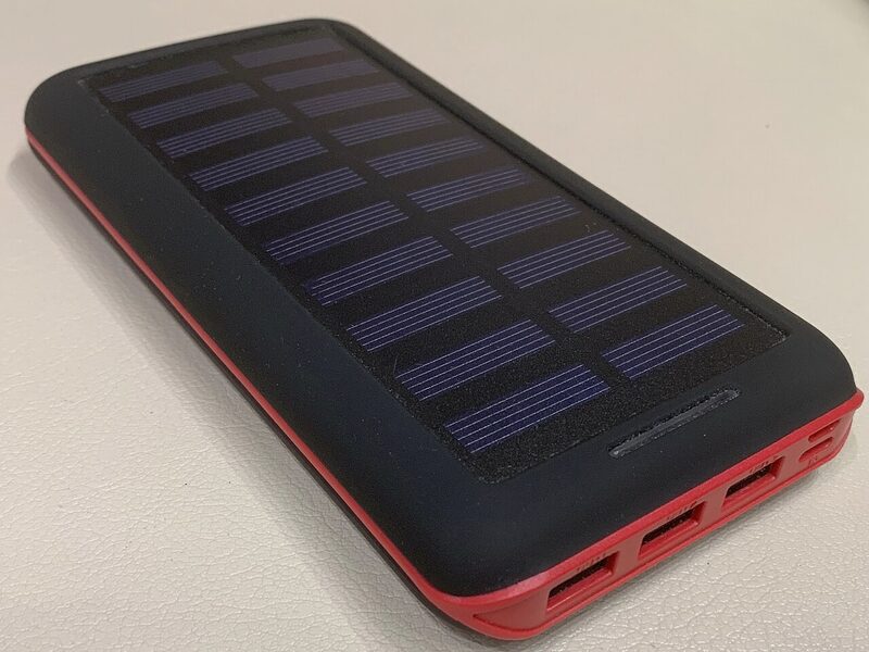 Solar Power Bank 24,000 mAh with 4 USB Outputs